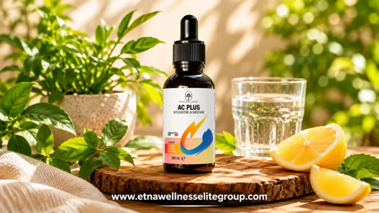 Etna Wellness AC Plus liquid supplement with vitamin C, vitamin B3, taurine and carnitine