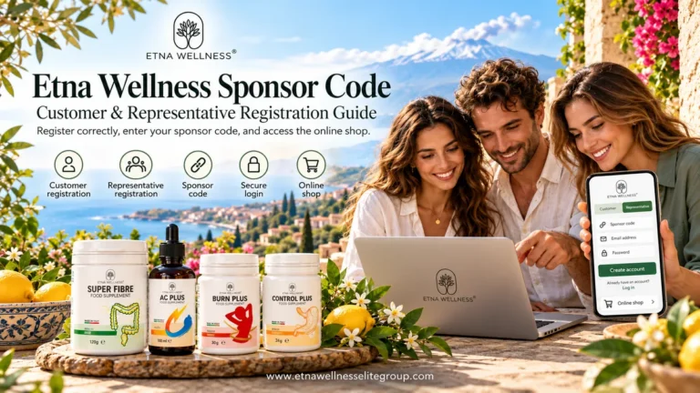 Etna Wellness sponsor code guide for customer and representative registration