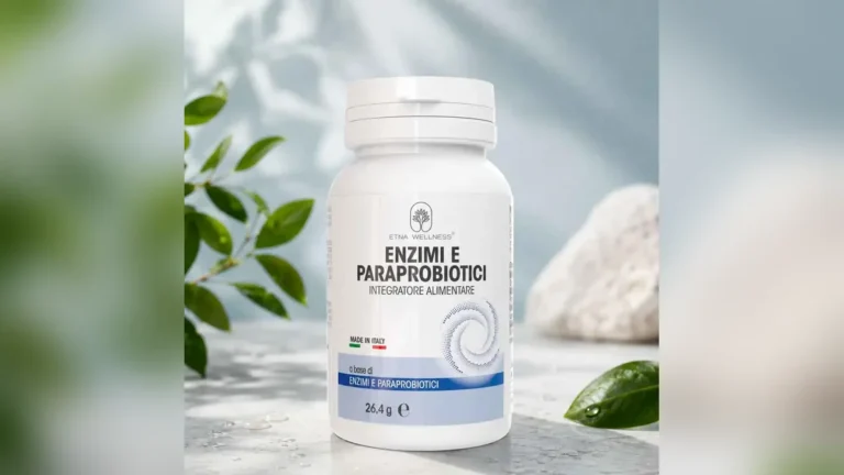 Etna Wellness Enzimi e Paraprobiotici supplement in a digestive enzymes vs fibre guide