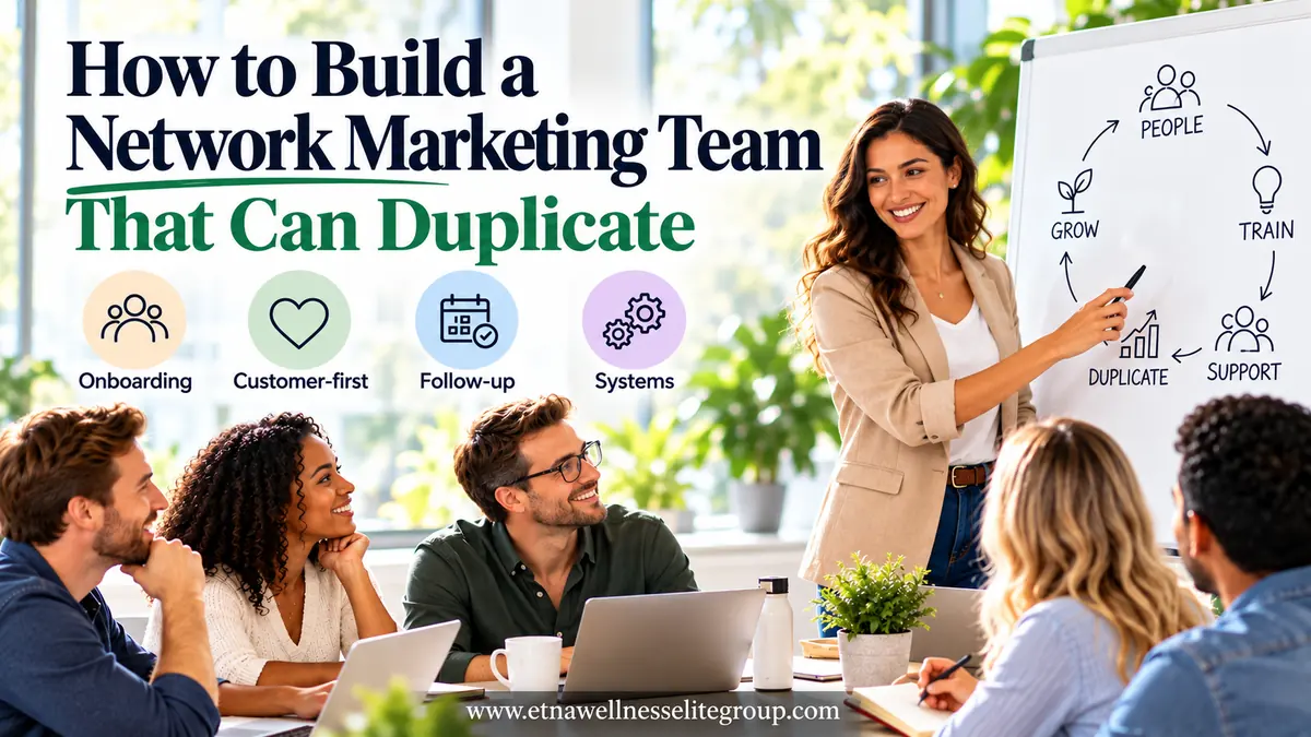 How to Build a Network Marketing Team That Can Duplicate