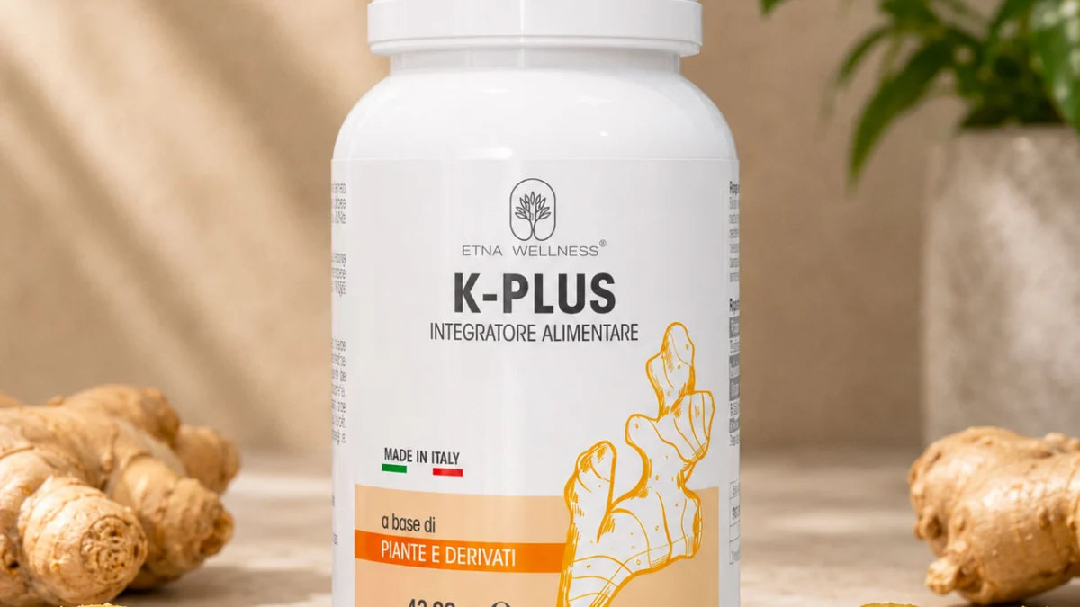 K-Plus Etna Wellness K-Plus Etna Wellness plant-based supplement with turmeric, berberis and ginger
