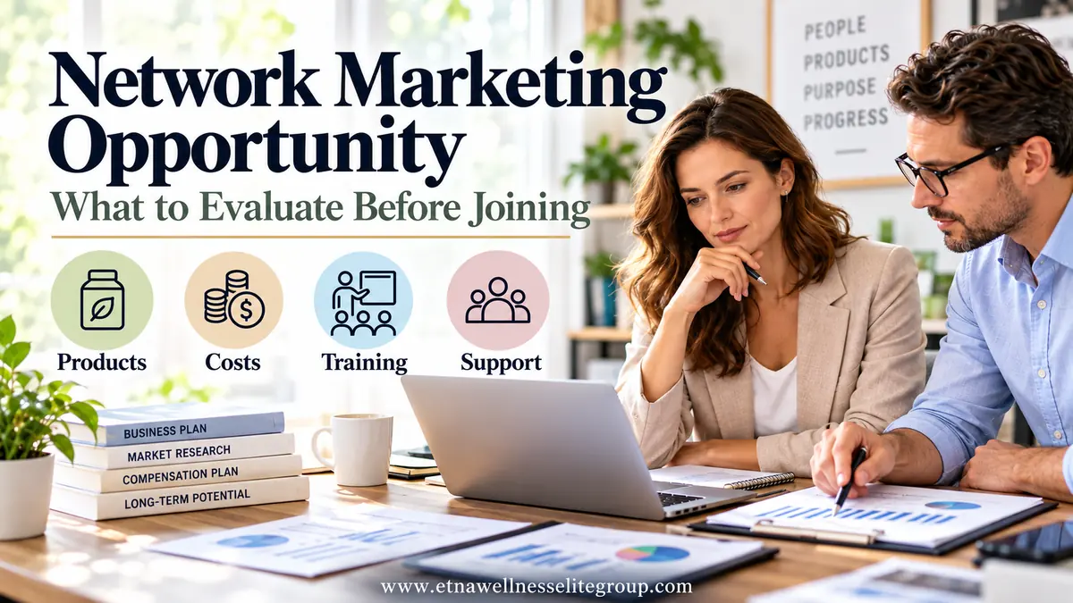 Network Marketing Opportunity: What to Evaluate Before Joining