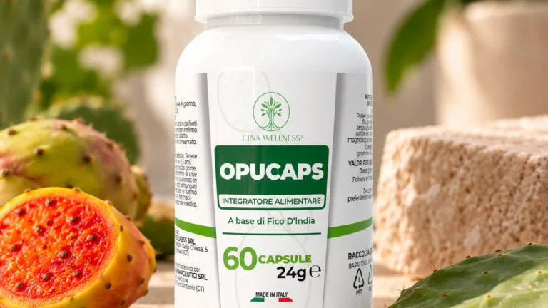 Opucaps Etna Wellness prickly pear extract capsules