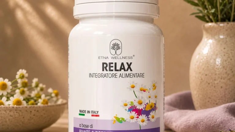 Relax Etna Wellness sleep supplement with melatonin chamomile and lemon balm